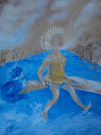 Синий кот и белый теплоход (деталь)