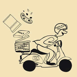 Иллюстрации для Pizza Society