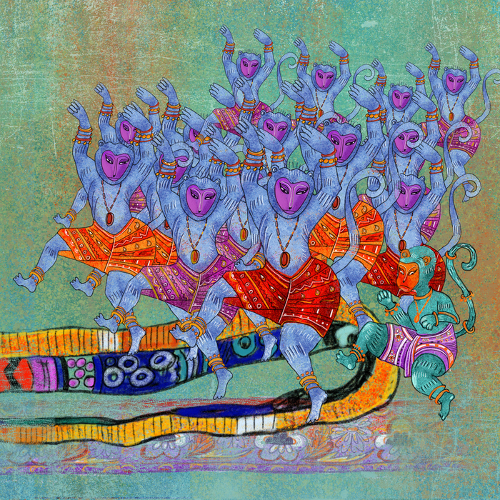 Фрагмент иллюстрации к "Книге джунглей " Р, Киплинга