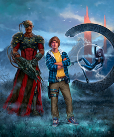 Обложка для американского журнала фантастики Locus