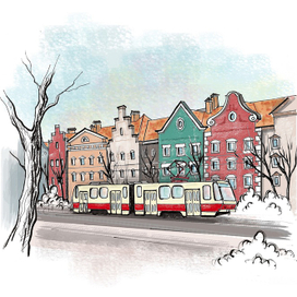 Трамвайчик. Калининград.