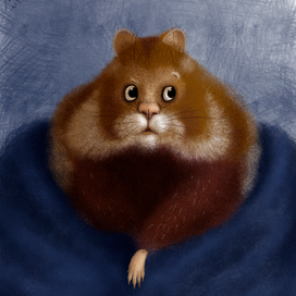 Хомяк в одеяле