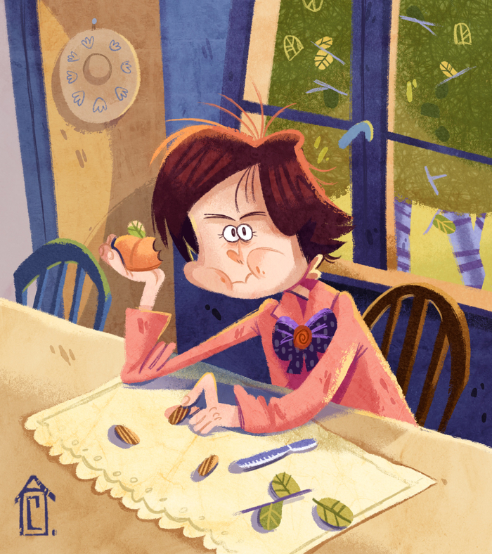 Девочка с персиками 