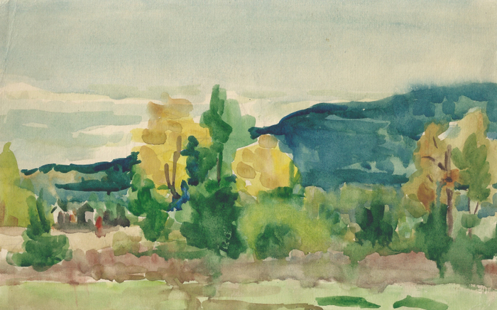 Осень, предгорья Хехцирского хребта, 1967год