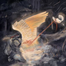 Пришивание крыльев