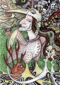 Шаман в обличье нагой птицы