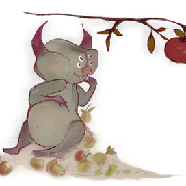 Яблочный монстрик