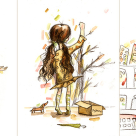 Девочка. Иллюстрация. 