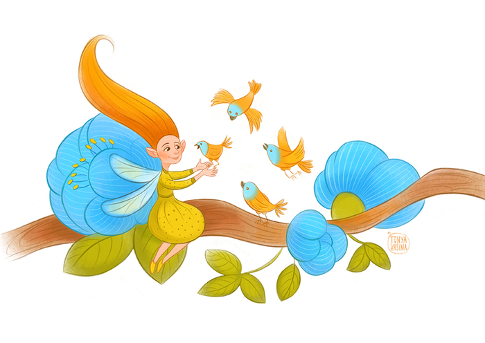 Фея и птицы