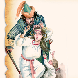 Нападение авар на славянскую деревню