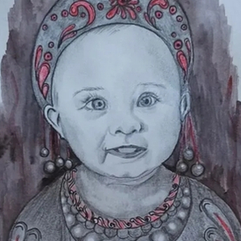 Портрет маленькой девочки со стилизацией