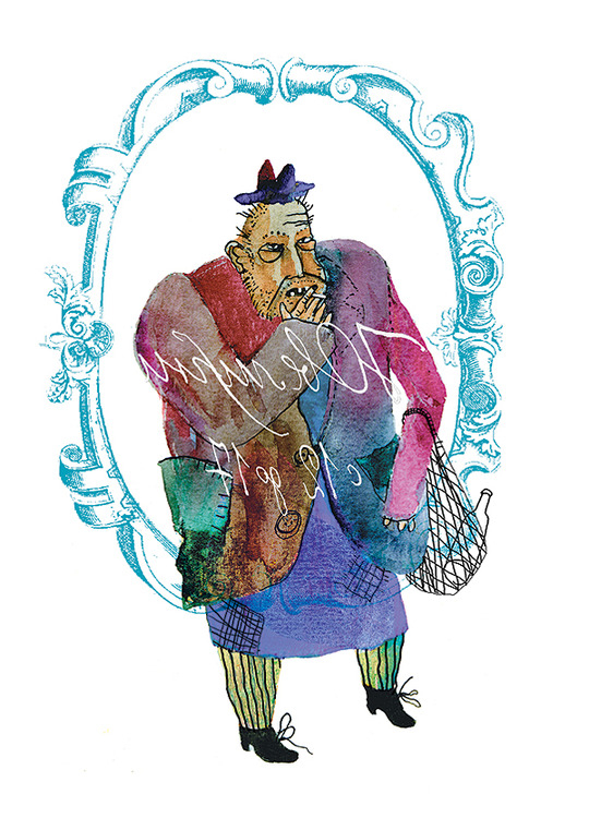 Бомж у витрины. Для журнала "СЕО"