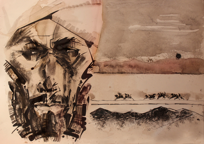 "По снесенным головам великан" (цитата из поэмы)