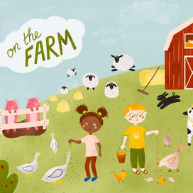 Дети на ферме. Животные на ферме