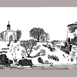 Псков. Башня Гремячая.