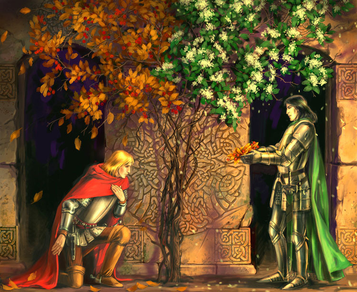 Иллюстрация к повести Веры Камши &quot;Боярышник&quot;. Форзац