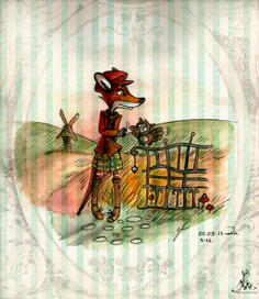 Лиса и сова. Кантри-стиль