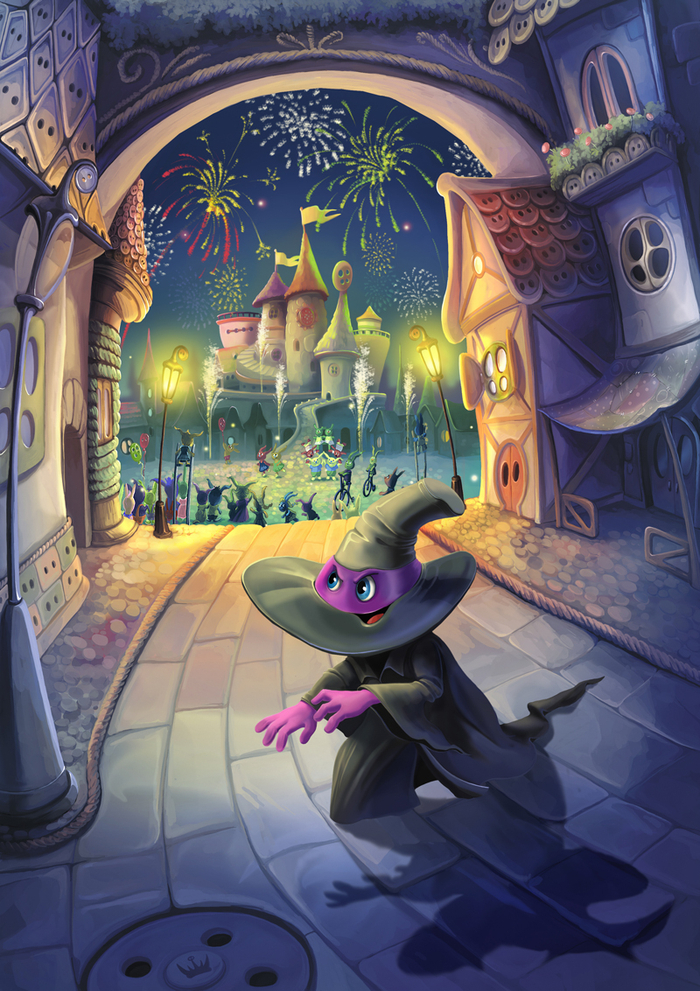 Иллюстрация к книге Е. Матюшкиной "Снумрики. Другая сторона пуговицы"