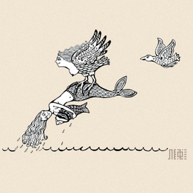 Открыточка «Неведомый мир. Поймала себе подружку.»