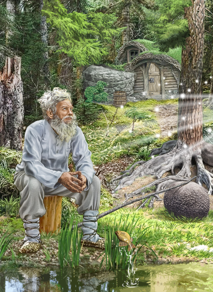 Иллюстрация Золотая рыбка