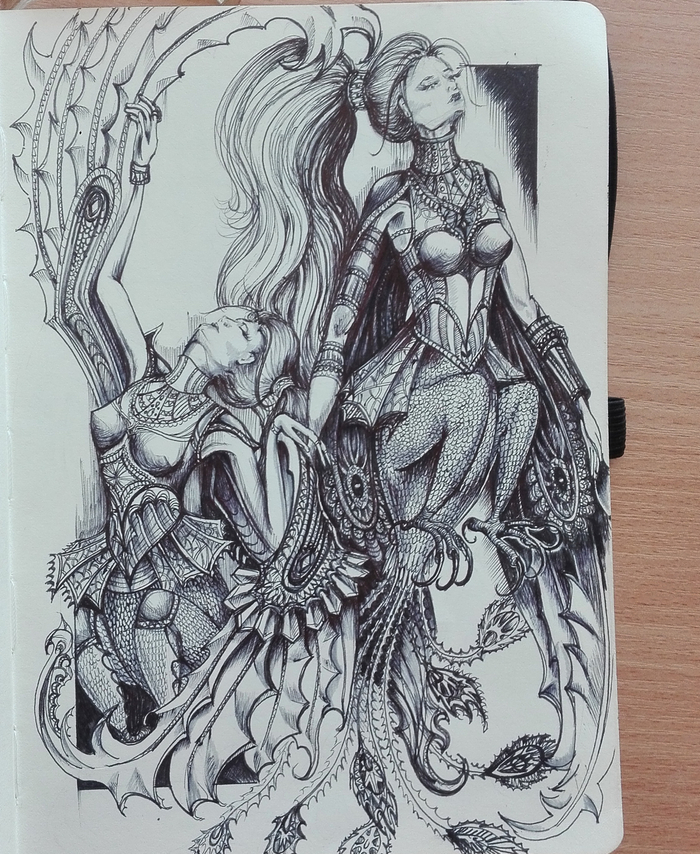 Эскизы тату гамаюн