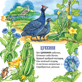 Иллюстрация к "Овощной азбуке" Людмилы Соломиной