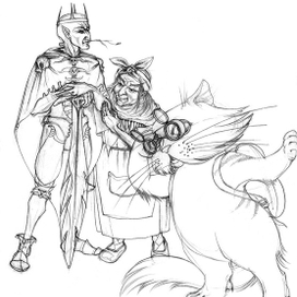 Кащей, Баба Яга и кот Баюн