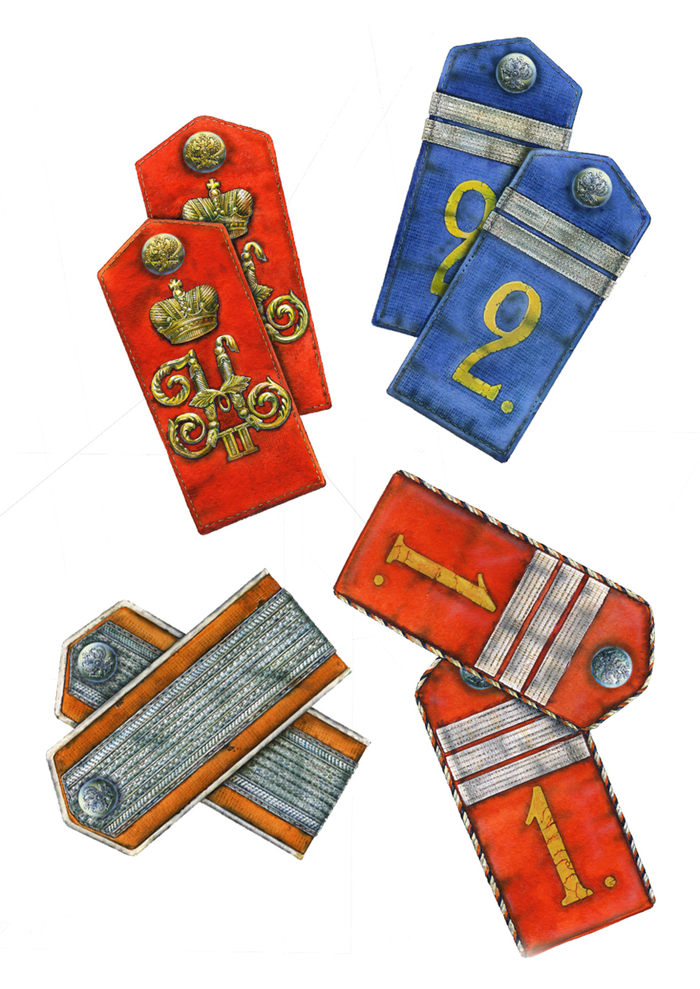 Погоны казачьих полков Р.И №2