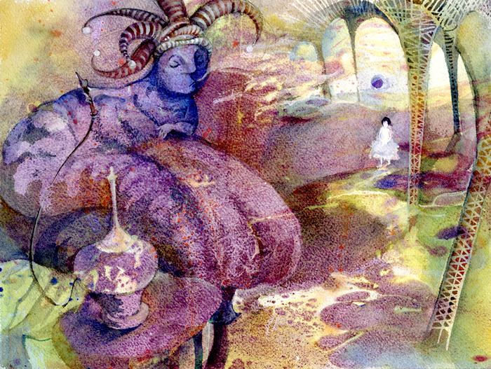 Синяя гусеница дает совет