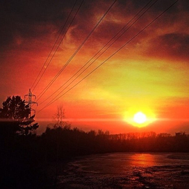 Уходящее солнце