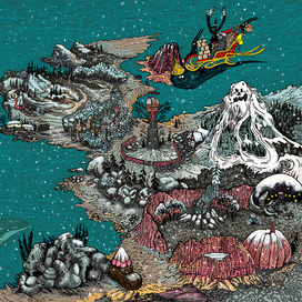 Первый снег лёг на карту первого поселения