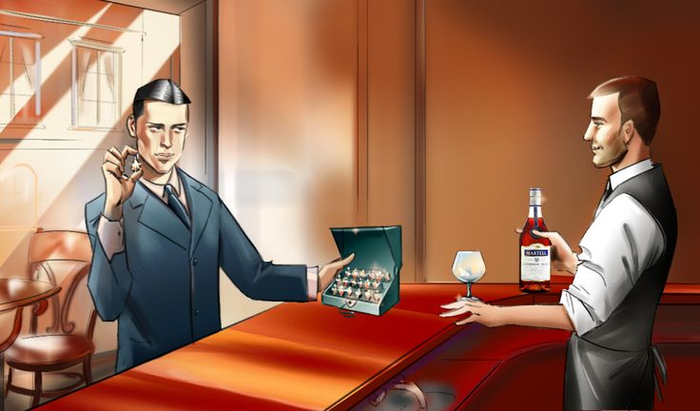 storyboard реклама коньяка раскадровка