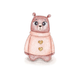 Вязаный мишка