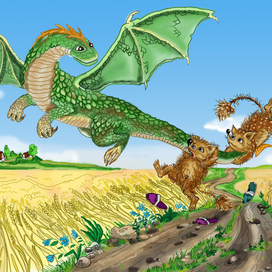 Обложка к сказке Александра Котляра "До облаков хвостом подать"