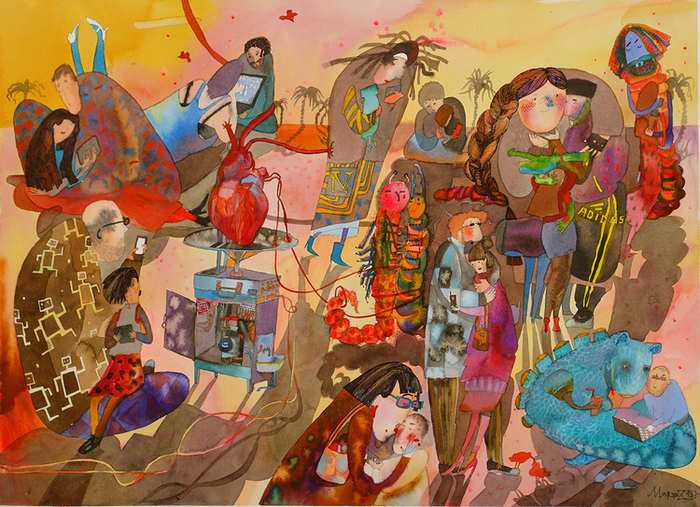 Большое сердце (55х80)