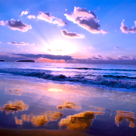 Сумерки на берегу...