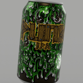 Дизайн пивной банки "Punk ipa" рендер в Блендере. В продаже!