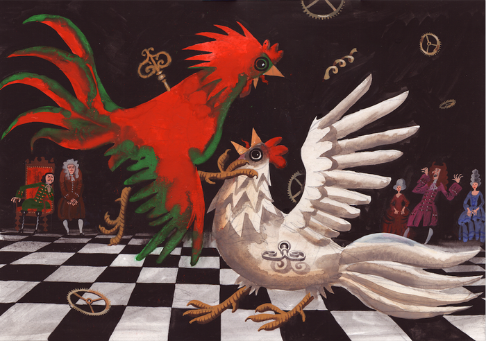 Эскиз к мультфильму Тайна Сухаревой башни