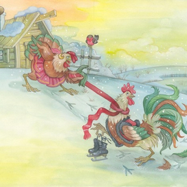 петушок и курочка