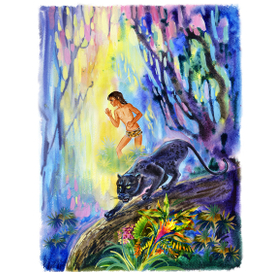 иллюстрации к Маугли