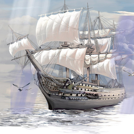 утро на море