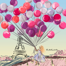 Девушка с шариками