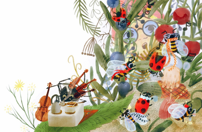 Насекомые за работой