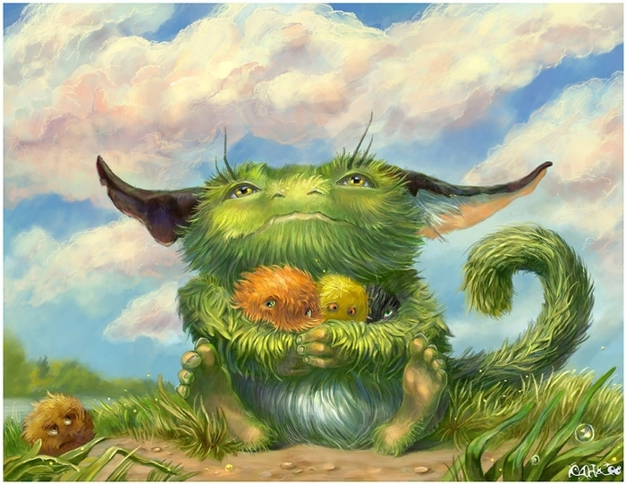 Тролль в приступе нежности