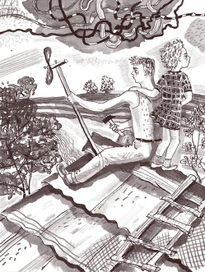 Голубая чашка