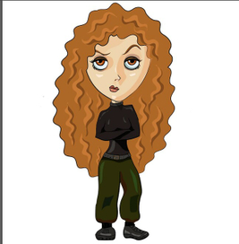 Недовольная девушка