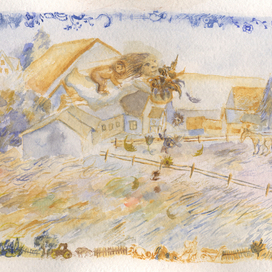 "Polet" Iz serii Otkrytok k teme Leto