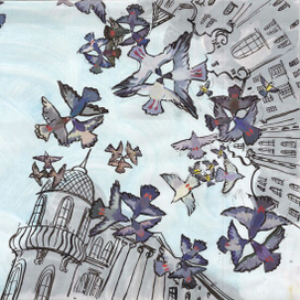 "Женщина и птицы"