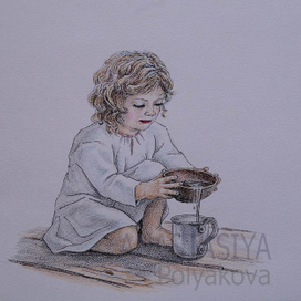 Иллюстрация к рассказу Платонова А.П. "Уля"