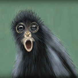 Рисунок обезьяны